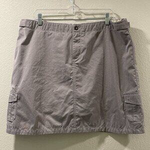 HORNY TOAD Mini Cargo Skort Pinstripe, Gray - 14